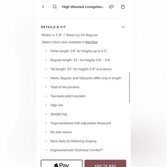 FIGS Livingston High Waisted Scrub Pants - Picture 5 of 9